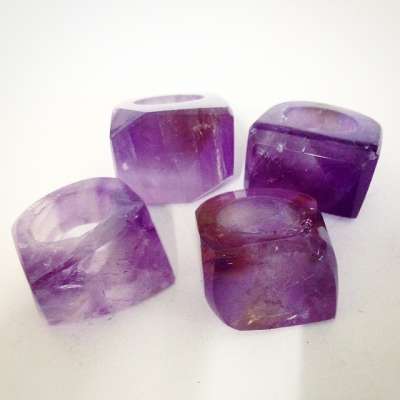 PURE AMETHYST QUARTZ RING FOR WHOLESALE