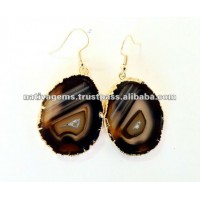 AGATE SLICE EARRING