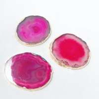 Agate coasters with gold edge agate coasters gold trim coasters mats & pads