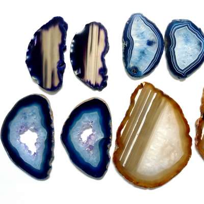 POLISHED AGATE SLICES