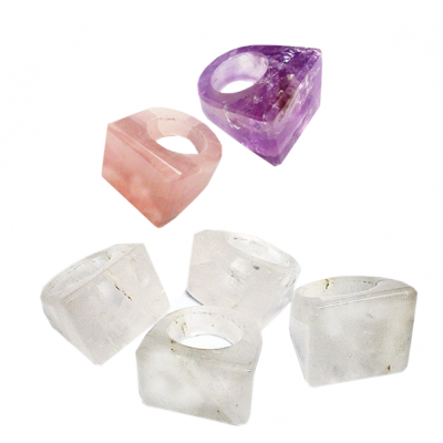 TRANSLUCID QUARTZ RING FOR WHOLESALE